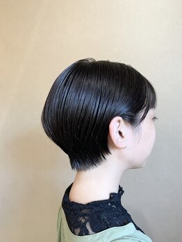 シアンヘアデザイン(cyan hair design)の写真/《松山/駐車場有》歴20年以上の店主が創る似合わせショートボブ☆乾かすだけでキマる再現性が自慢◎