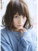 《SCENE 林 担当♪ 》愛されふわボブ♪アッシュベージュ♪