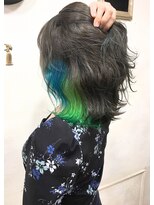 ランプ ヘアー(lamp hair)&nbsp;【lamp池袋】インナーカラー、ミディアムレイヤー