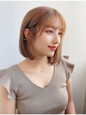 ボブ フェザーバング ショコラブラウン 大人かわいい 20代30代