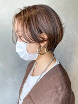 アイティーバイアルバム 松戸店(IT by ALBUM)&nbsp;ショートボブ_ミニウルフテラコッタくすみブルー_ba327302