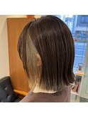 ◎人気スタイル!切りっぱなしボブインナーカラー◎