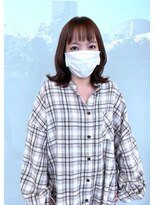 ルッツ(Lutz. hair design)&nbsp;くびれミディ＋イルミナカラー/グレージュ【犬山良慈】