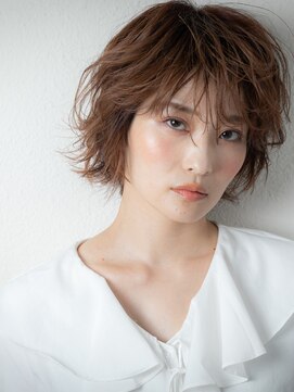 カバーヘアアンドスパ ブリス 浦和(COVER HAIR&SPA bliss) 大人かわいい美髪ハイライトカラーくせ毛風こなれミディz浦和