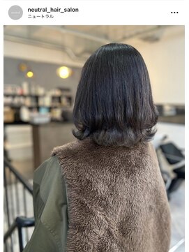 ニュートラル(neutral) 【neutral】シングルカラーとレイヤーカット