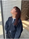 orange brown オレンジカラー　ブリーチなしダブルカラー