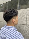 束感刈り上げビジネス七三ツーブロックアップバング1116