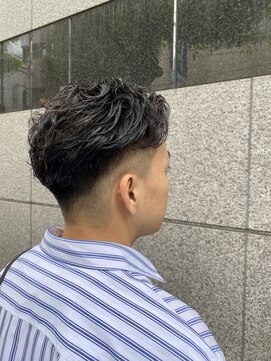 レンゲン(LENGEN) 束感刈り上げビジネス七三ツーブロックアップバング1116