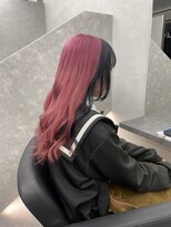 ファイブバイジエクト 堀江(FIVE by The Ect)&nbsp;ピンクカラー　インナーカラー　コットンピンク　春カラー