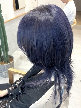 レンジヘアー(lange hair) デザインウルフ×ブルーラベンダー