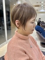 ハピネス 西大寺店(Happiness) ショートカット×ひし形ショートボブ×前髪あり30代40代50代