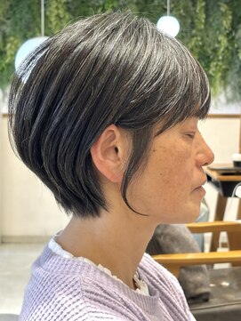 ビューイースト 亀戸 錦糸町(VIEW EAST) 【乾かしただけでまとまる/ショートボブ/グレイヘアー】