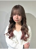 ナチュラルベージュ ピンク グラデーションカラー