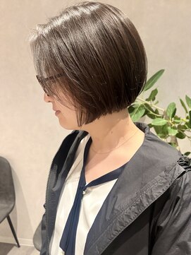 コンフィー(comfy) 【mimura】ミニボブ　ぱつっとボブ　黒髪ボブ　前髪なし　草加