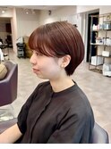 マッシュショート×丸みショート×大人可愛い×前髪あり×横浜