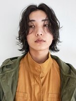 ミラバイグリーン(Mira by green)&nbsp;メンズウルフレイヤーボブニュアンスパーマメンズパーマ