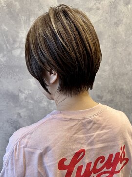 ザ ラブズ ラフズ ヘアー 本店(the loves laughs hair) 大人の抜け感ブラウンショート