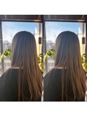 艶髪ワンレングス