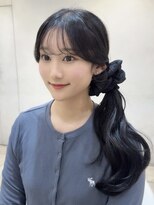 ザックラフィネ(ZACC raffine)&nbsp;顔周りカット/前髪あり/オリーブグリーン/グレージュ