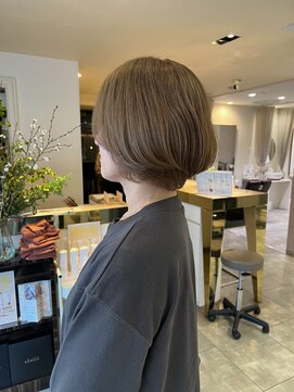 ヘアーエスクールフェイス(hair S. COEUR face) ベージュカラー/枚方美容室/大阪美容室