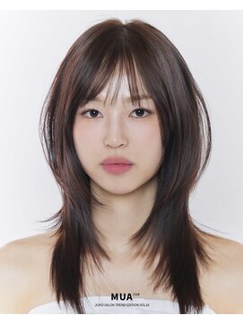 ジュノヘアージャパン 表参道(JUNO HAIR JAPAN) 韓国ヘア レイヤーカット 前髪 顔周りカット 縮毛矯正 イルミナ