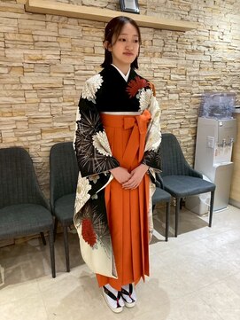 成人式/卒業式セット☆和装/袴/パール/リボンアレンジ/まとめ髪