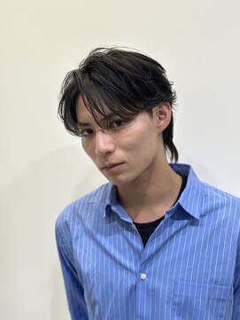 ロンドオム 池袋(Lond Homme) men's/メンズ/刈り上げセンターパート/フェザーパーマ/池袋