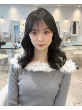 ザックラフィネ(ZACC raffine) オリーブグレージュ/オリーブ/ワンカラー/ミディアムレイヤー