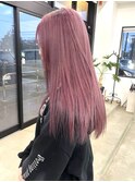 10代20代ハイトーンピンクカラー艶髪ピンクベージュラベンダー