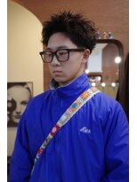 エディ(Edy)&nbsp;メンズスパイキーショートツイストピンパーマニュアンスパーマ