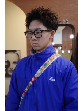 エディ(Edy) メンズスパイキーショートツイストピンパーマニュアンスパーマ