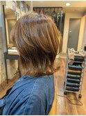 After/40代/白髪ぼかし×レイヤーカット