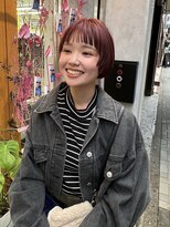 ラプト(rapt) ピンクブラウンのマッシュショート