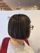 アズールサン 草加西口店(azule-sun)&nbsp;ハイライトカラー,白髪ぼかし,ベージュ,ショートボブ【草加】