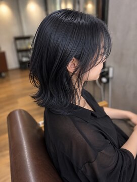 ヘアサロン レゴリス(hair salon REGOLITH) 地毛風ブルーブラック