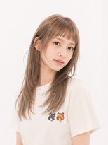 キャロル(CAROL)&nbsp;韓国レイヤー×ピンクベージュロング