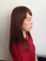 フェリシータ 緑地公園店(felicita)&nbsp;ルミエールジンジャー＠厚めバングストレートワンカール