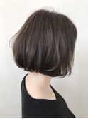 【ase.】ナチュラルボブ×アッシュグレー ニュアンスカラー