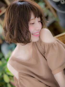 カバーヘア ブリス 大宮西口(COVER HAIR bliss) オン眉Aラインが大人かわいい！外ハネボブc4大宮20代30代40代