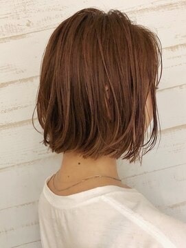 リアン 上尾店(Rien) マロンベージュ/Aラインボブ/かきあげバング[上尾/上尾駅]