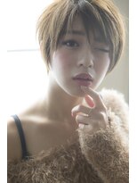 ミエル ヘア 新宿(miel hair)&nbsp;〈mielhair新宿〉愛されモテショート　　ハイライト　カラー