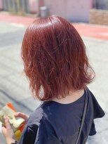 テトテ 門戸厄神店(tetote)&nbsp;【tetote村山のサロンスタイル】テラコッタ×ふわふわボブ