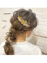 ブーミー(Bor mee)&nbsp;【Bormee】お呼ばれヘア、ブライダルヘアにも！編みおろしヘア＊