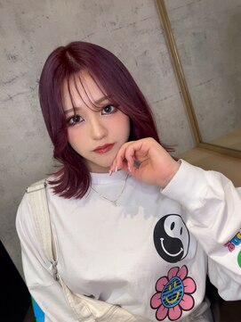 アフィナー(Afinar) 韓国スタイル☆ピンクパープル♪EMI