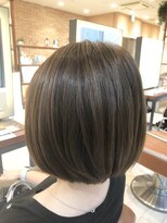 ネオリーブギンザ 銀座店(Neolive GINZA)&nbsp;カーキグレージュカラー　水素カラーでふんわりまとまる髪へ