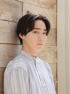 ロアー 葛西店(RAWR hair) 【RAWR】メンズ_ナチュラルセンターパート