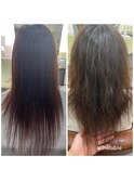 柔らかツヤ髪ストレートヘア［髪質改善/縮毛矯正/ヘナ/千葉駅］