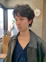 テトヘアー(teto hair)&nbsp;ソフトウルフ、メンズウルフ、ゆるいパーマ、クセ風パーマ