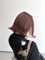 ヘアーメイクブランニュー セントラル 西大寺店(hair make Brand new central) ピンクカラー×ボブ