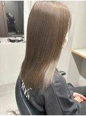 ブリーチ無しベージュ/髪質改善カラー
